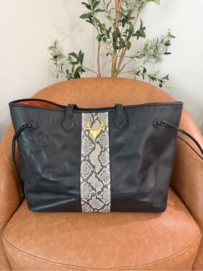 Taxidermy Leather Tote